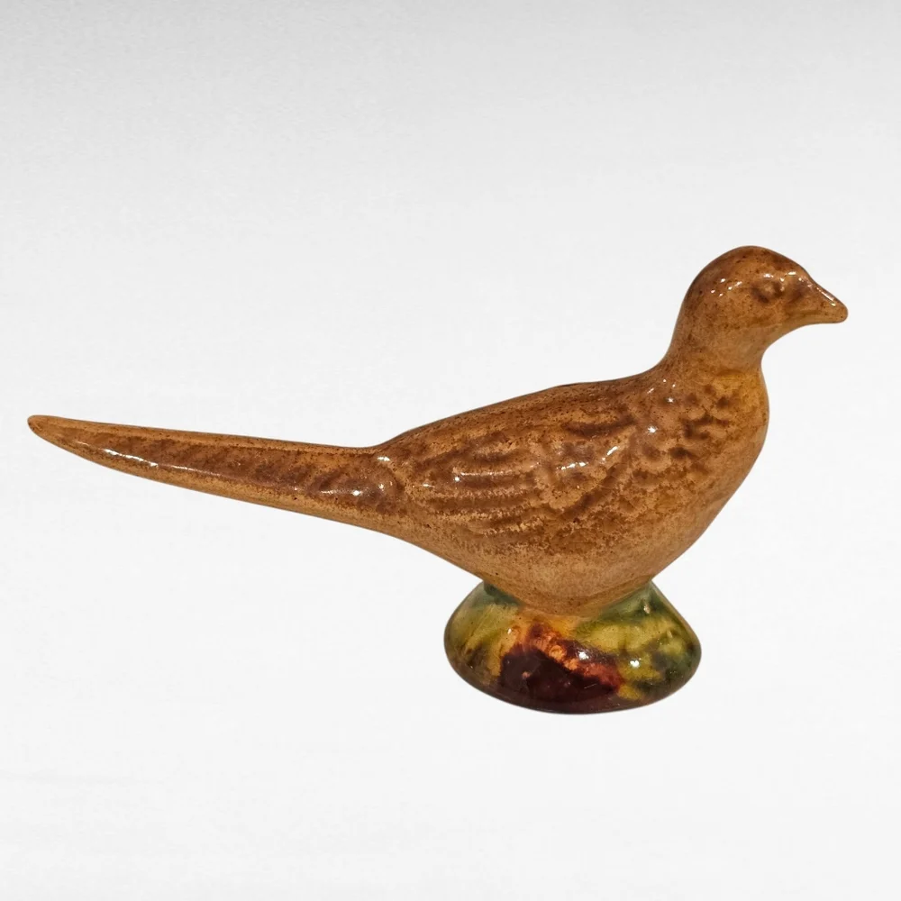 Vintage Rosemeade Pheasant Bird Salt & Pepper Shakers Pottery
